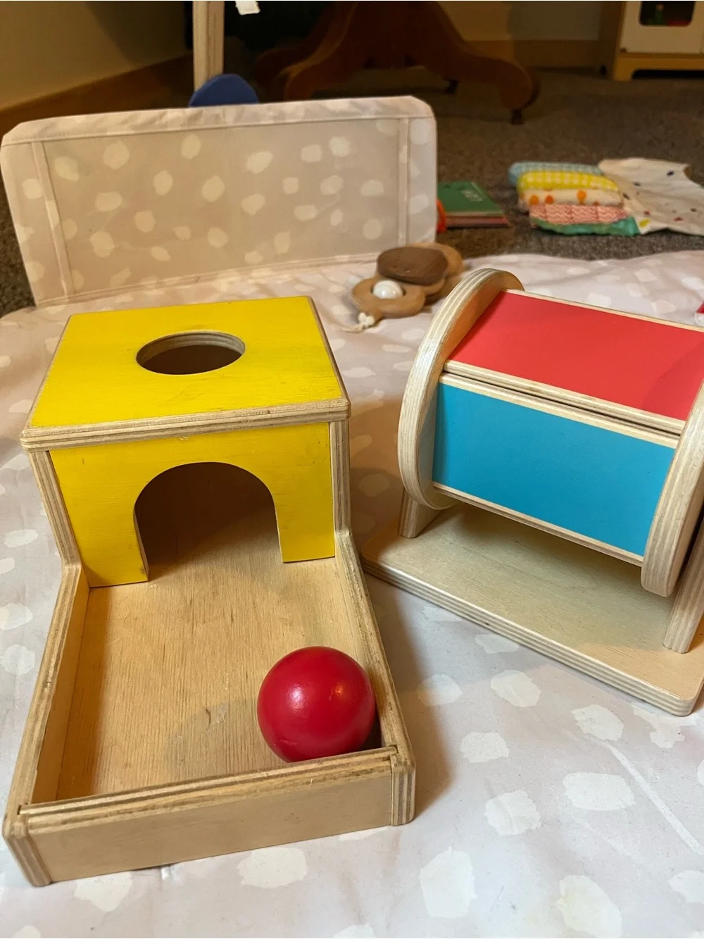 Lovevery Baby Toys (3): Spinning Rainbow, Ball Drop, Puzzle